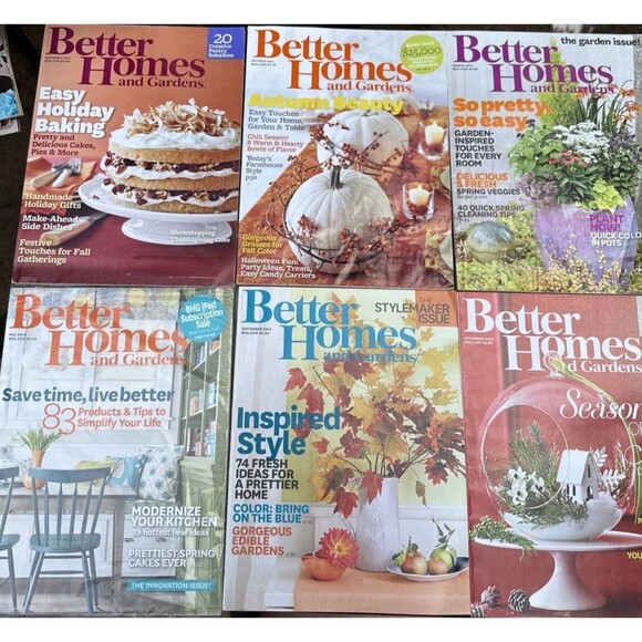 Better Homes and Gardens Magazine Mixed Lot of 21+ Special Interest Potluck - Picture 1 of 4